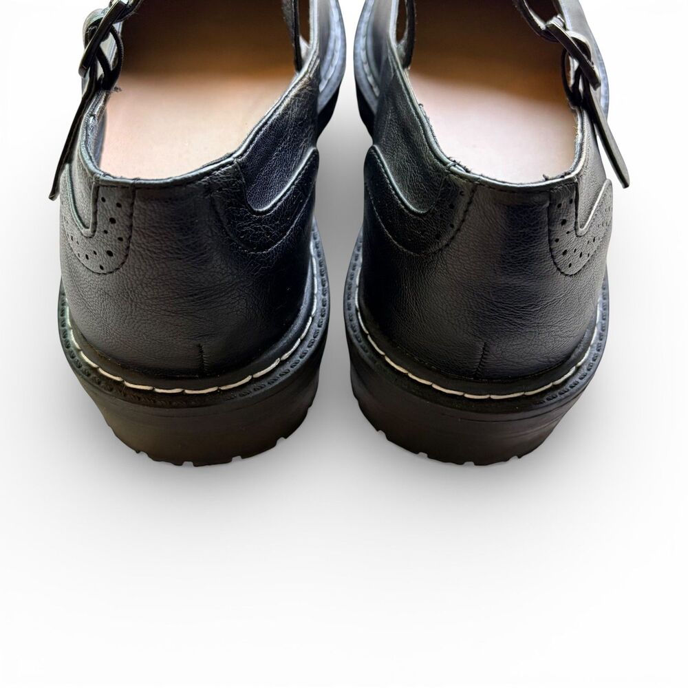 Torrid Black Mary Jane Flat Platform Shoes Round Toe Lugged Sole Goth 9.5WW - Picture 6 of 7